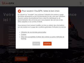'visugpx.com' screenshot
