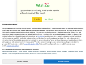 'vitalia.cz' screenshot