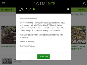 'vitalmtb.com' screenshot