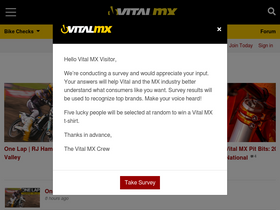 'vitalmx.com' screenshot