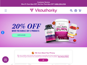 'vitauthority.com' screenshot