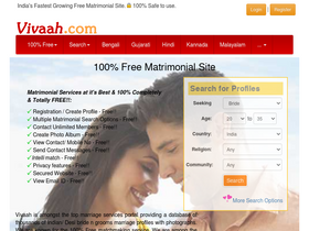 'vivaah.com' screenshot