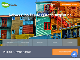 'vivavisos.com.ar' screenshot
