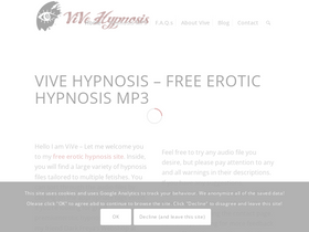 'vive-hypnosis.com' screenshot