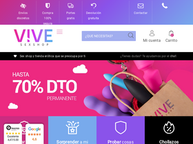 'vivesexshop.com' screenshot
