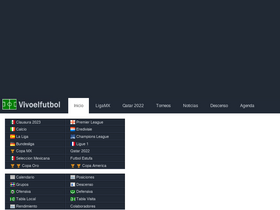 'vivoelfutbol.com.mx' screenshot