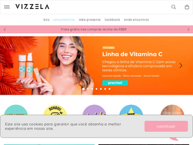 'vizzela.com.br' screenshot