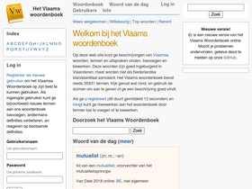 'vlaamswoordenboek.be' screenshot