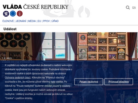 'vlada.cz' screenshot