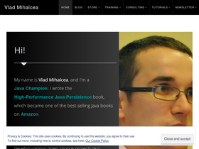 'vladmihalcea.com' screenshot