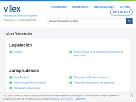 'vlexvenezuela.com' screenshot