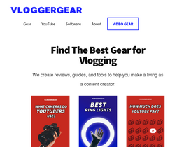 'vloggergear.com' screenshot