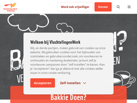 'vluchtelingenwerk.nl' screenshot