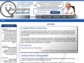 'vocabulaire-medical.fr' screenshot