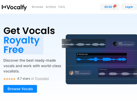 'vocalfy.com' screenshot