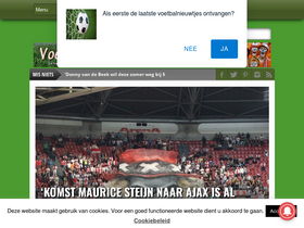 'voetbal4u.com' screenshot