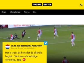 'voetbalflitsen.be' screenshot