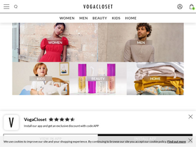 'vogacloset.com' screenshot