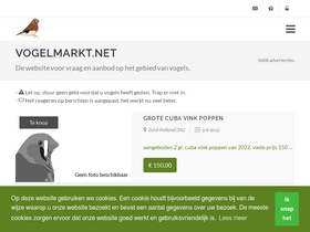'vogelmarkt.net' screenshot