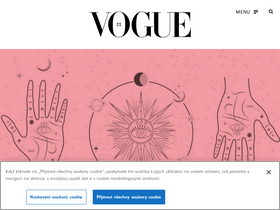 'vogue.cz' screenshot