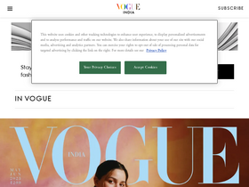 'vogue.in' screenshot