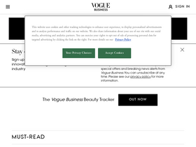 'voguebusiness.com' screenshot