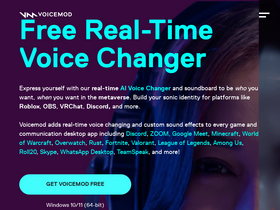 'voicemod.net' screenshot