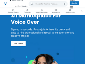 'voices.com' screenshot
