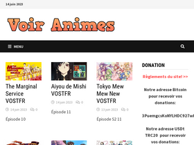 'voir-animes.com' screenshot