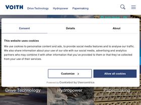 'voith.com' screenshot