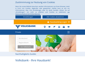 'volksbank.at' screenshot