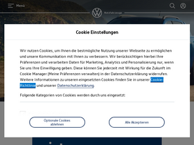 'volkswagen-nutzfahrzeuge.de' screenshot