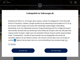 'volkswagen.dk' screenshot