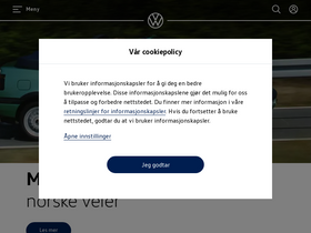 'volkswagen.no' screenshot
