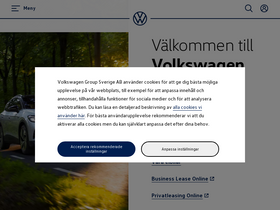 'volkswagen.se' screenshot