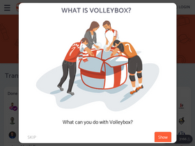 'volleybox.net' screenshot