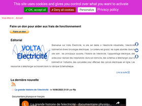 'volta-electricite.info' screenshot