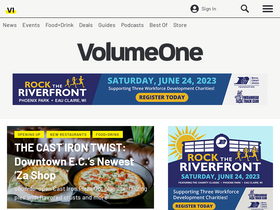 'volumeone.org' screenshot