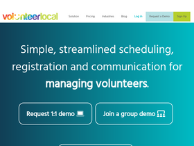 'volunteerlocal.com' screenshot