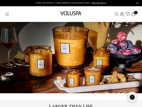 'voluspa.com' screenshot