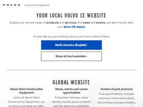 'volvoce.com' screenshot