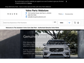 'volvopartswebstore.com' screenshot