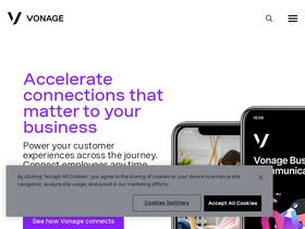 'vonage.com' screenshot