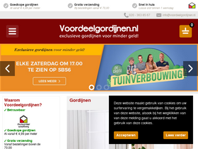 'voordeelgordijnen.nl' screenshot