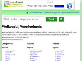 'voordeelmuis.nl' screenshot