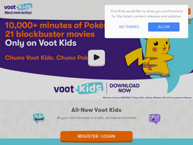 'vootkids.com' screenshot