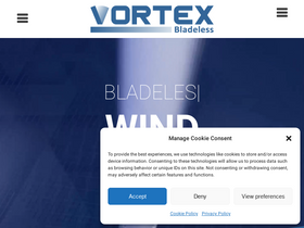 'vortexbladeless.com' screenshot