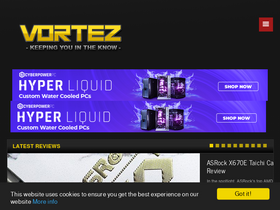 'vortez.net' screenshot