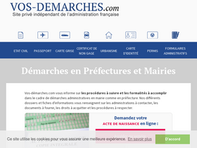'vos-demarches.com' screenshot