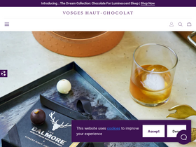 'vosgeschocolate.com' screenshot